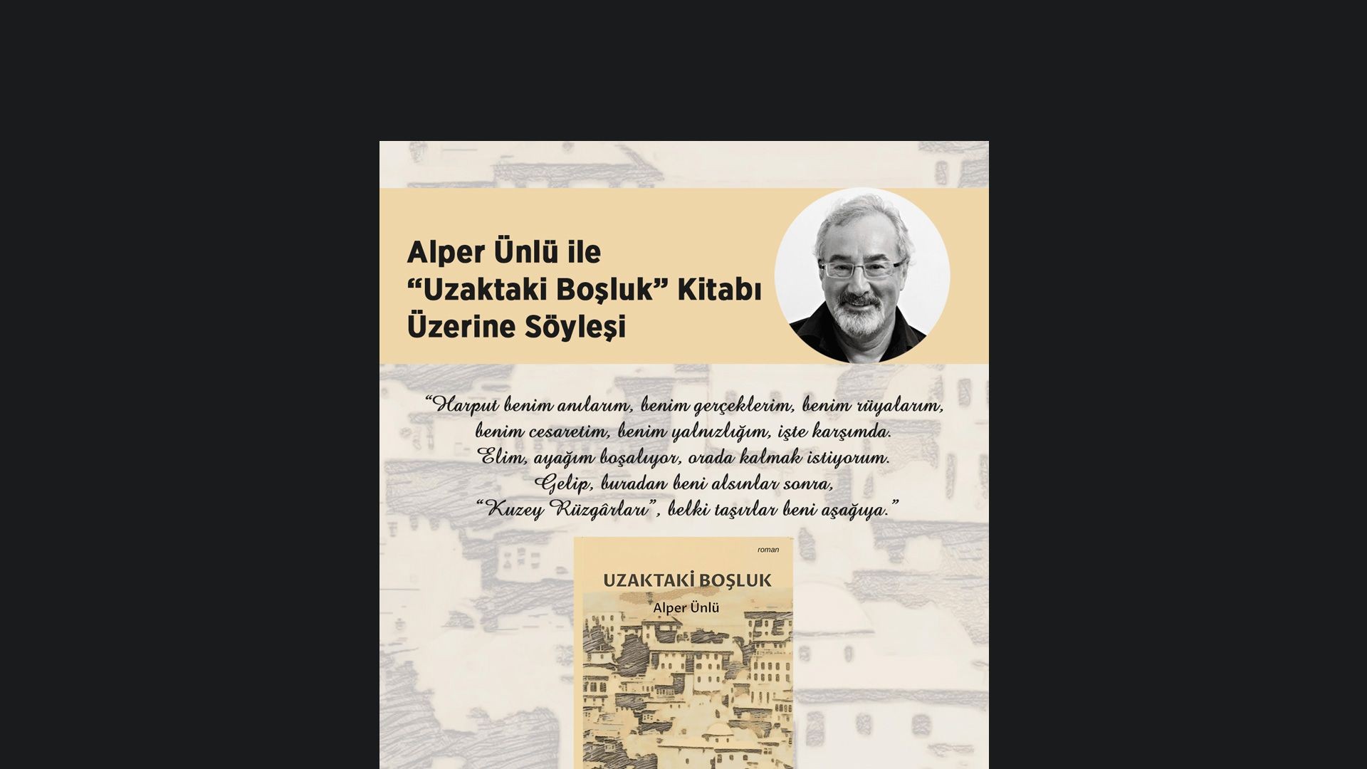 Alper Ünlü ile Uzaktaki Boşluk Kitabı Üzerine Söyleşi