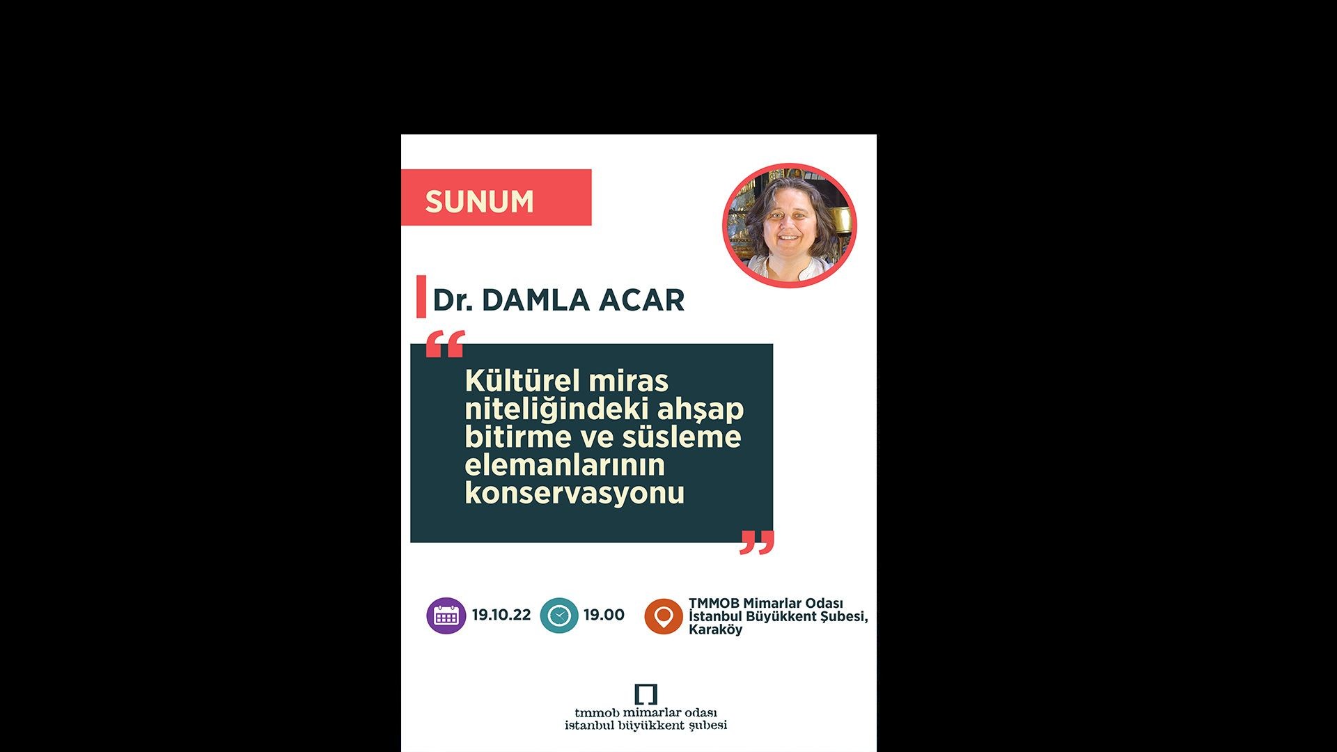 ⁣Dr.  Damla Acar Sunumu